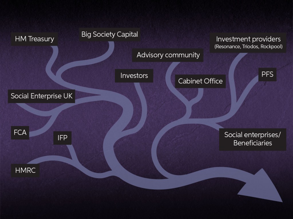 FCA, IFP, Big Society Capital, Financial advisers, investment providers, Social Enterprise UK, Cabinet Office, HM Treasury, HMRC, Social impact investment